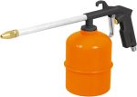 Engine Cleaning Spray Gun, Motor Cleaning Gun, 8-Inch Wand, 900 ml Steel Cup, 90 psi Max, 1/4-Inch NPT Connection
