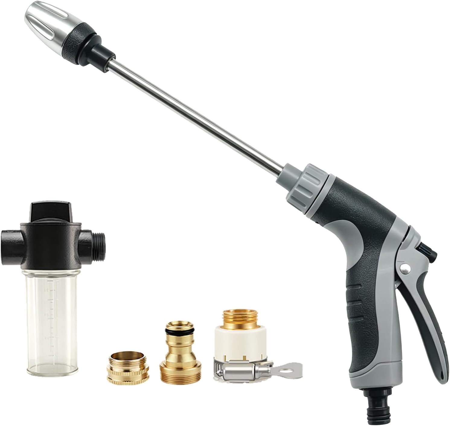 Pressure Washer Gun, High Pressure Hose Nozzle, 3 Spray Modes, for 3/4" Garden Hose, Watering Sprayer for Yard, Patio, Car, Pets