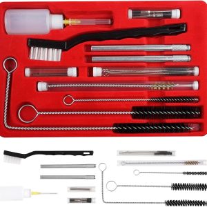 Professional Spray Gun Cleaning Kit, 23 Piece Complete Set for HVLP Spray Guns, Paint Guns, Airbrush, with Storage Case