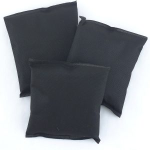 Activated Bamboo Charcoal Odor Absorbing Moisture Eliminating Pouch, 180g Per Bag, 3 Units, Black